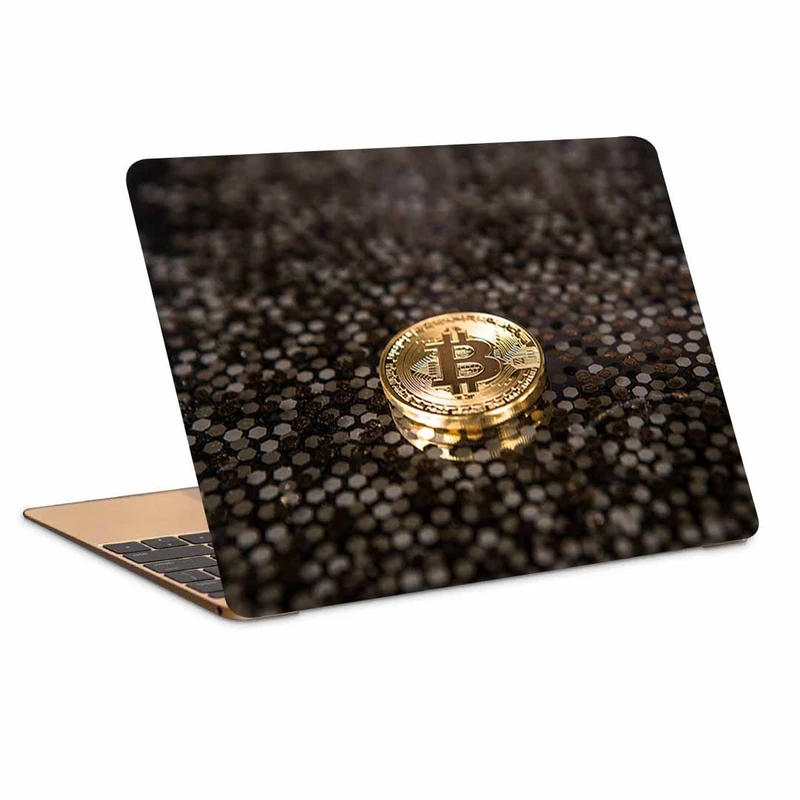 استیکر لپ تاپ طرح bitcoinکد p-1131مناسب برای لپ تاپ 15.6 اینچ