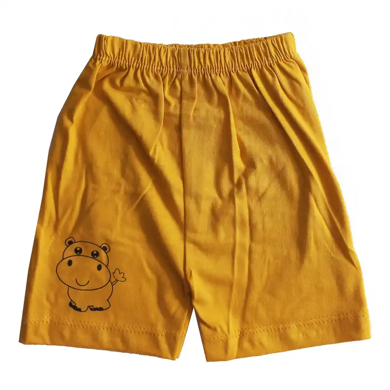 ست تی شرت آستین کوتاه و شلوارک بچگانه مدل هیپو پی 4 کد 067