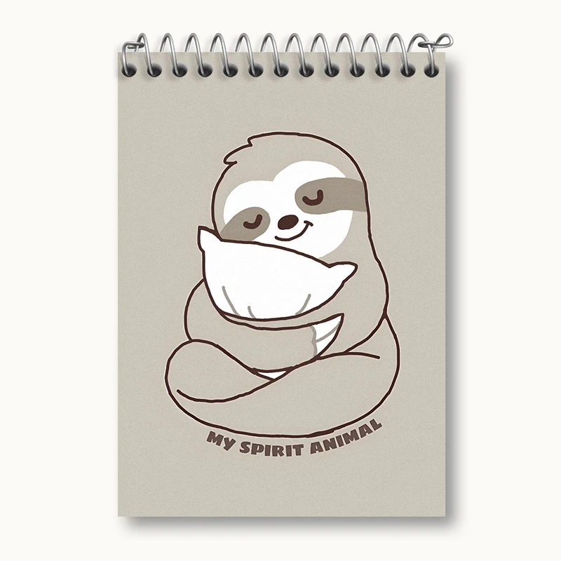 دفتر یادداشت 50 برگ خندالو طرح تنبل بامزه کد N3199