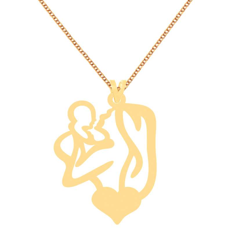گردنبند طلا 18 عیار زنانه وی وی گلد مدل قلب و مادر و فرزند کد 226 گردنبند طلا 18 عیار زنانه وی وی گلد مدل قلب و مادر و فرزند کد 226
