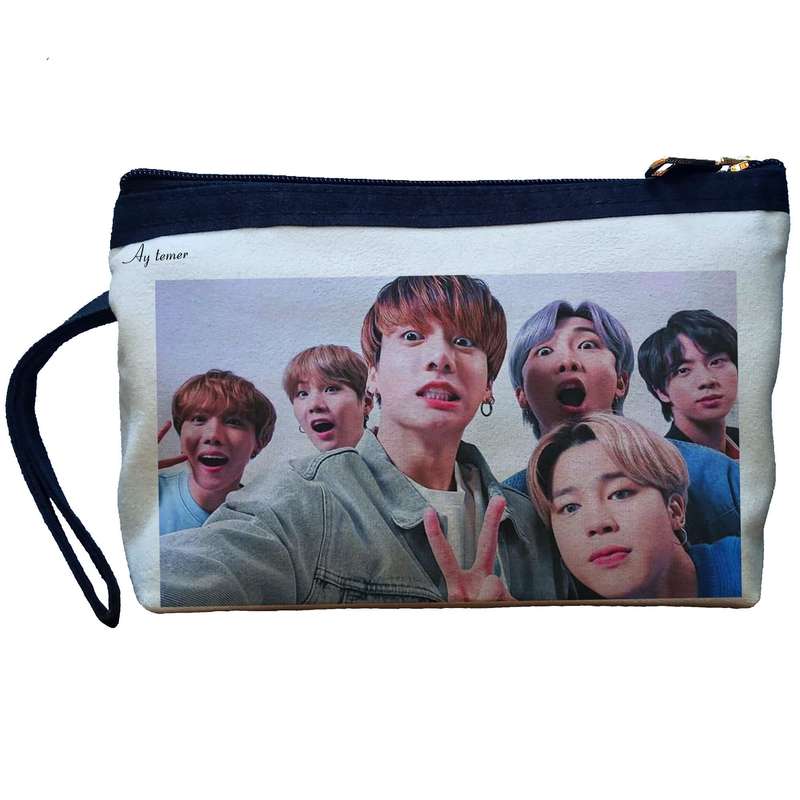 کیف لوازم آرایش زنانه آی تمر مدل بی تی اس کد 155