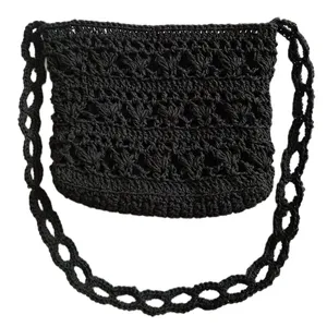 کیف رودوشی بافتنی طرح موج