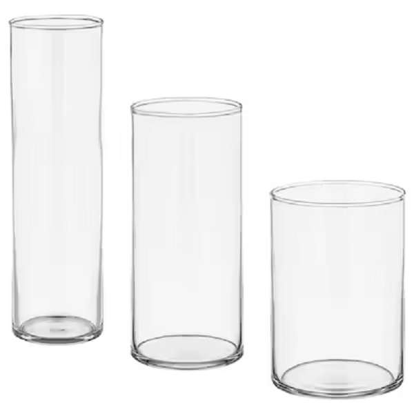 گلدان دکوری ایکیا مدل IKEA-6017 بسته 3 عددی