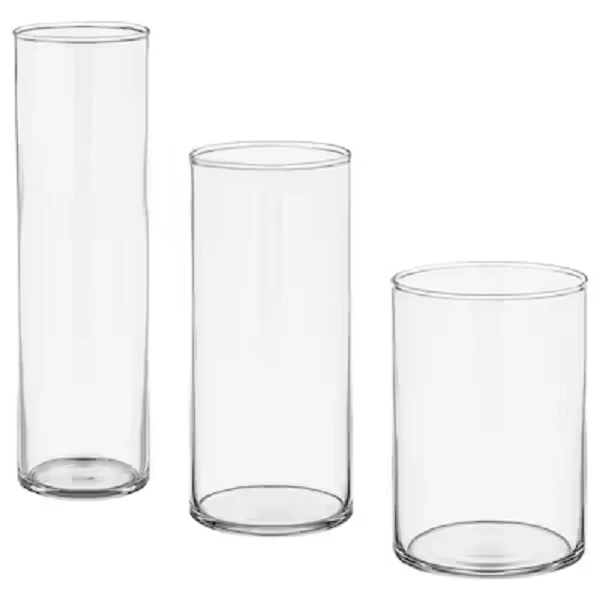 گلدان دکوری ایکیا مدل IKEA-6017 بسته 3 عددی