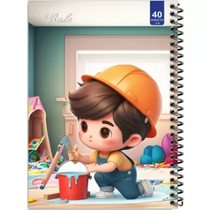 دفتر نقاشی 40 برگ انتشارات بله طرح پسر نقاش کد A4-K611