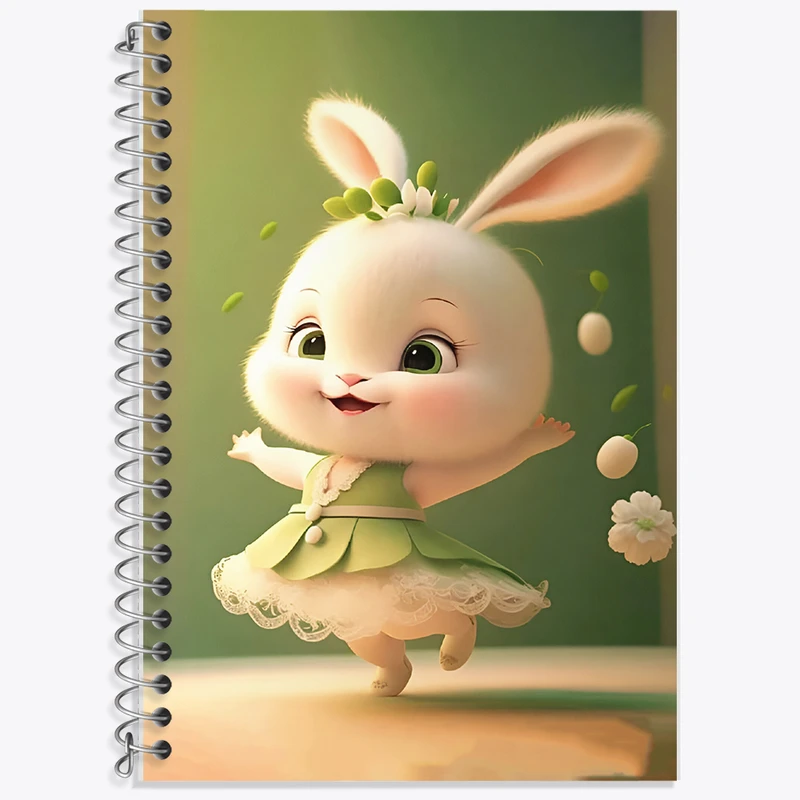 دفتر لغت 50 برگ خندالو طرح خرگوش کیوت کد F5680