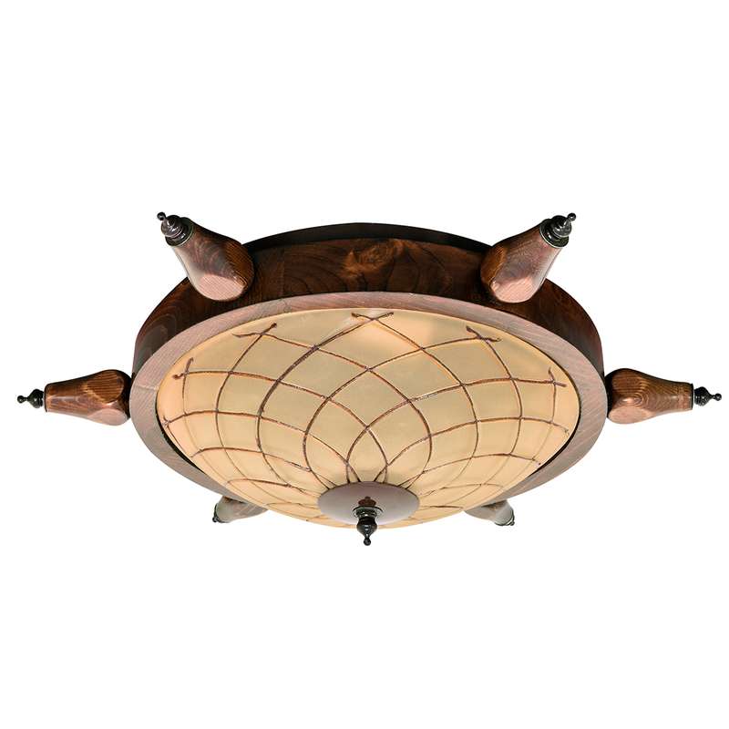 چراغ سقفی چوبینه پارسا مدل Sun-30