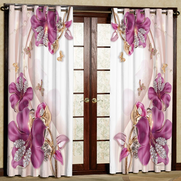 پرده مدل چاپی هازان پانچی کد 309 سایز 200x140 سانتی متر