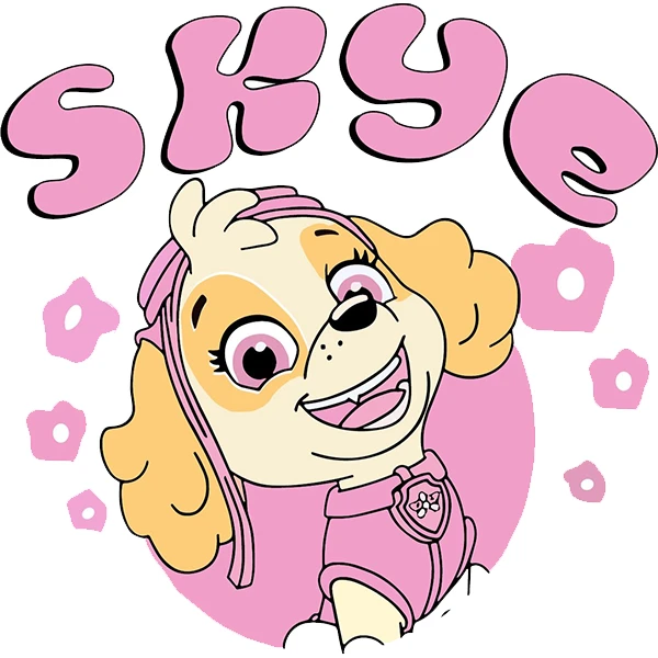 استیکر پارچه و لباس پاد آفرین طرح سگ های نگهبان کد 1755