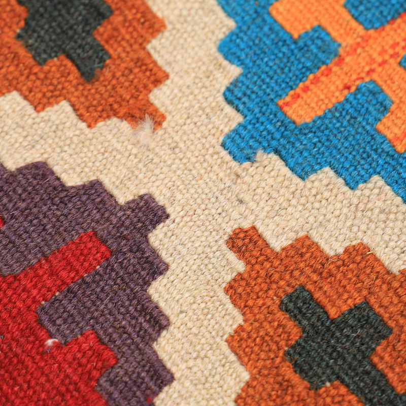 گلیم دستبافت یک و نیم متری مدل قشقایی کد 4031038