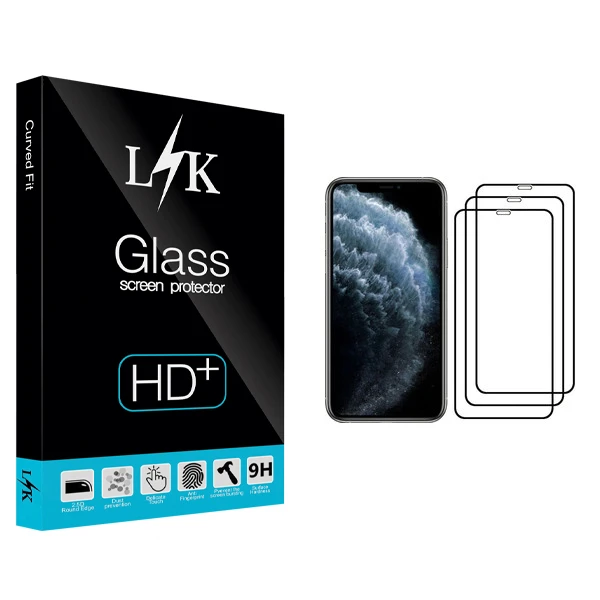 محافظ صفحه نمایش ال کی مدل +LITE مناسب برای گوشی موبایل اپل iPhone 11 Pro بسته سه عددی