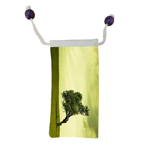 کاور عینک اطلس آبی طرح منظره و درخت و باد مدل KE1132