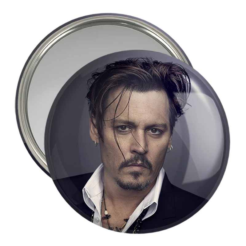 آینه جیبی خندالو مدل جانی دپ Johnny Depp  کد 3298