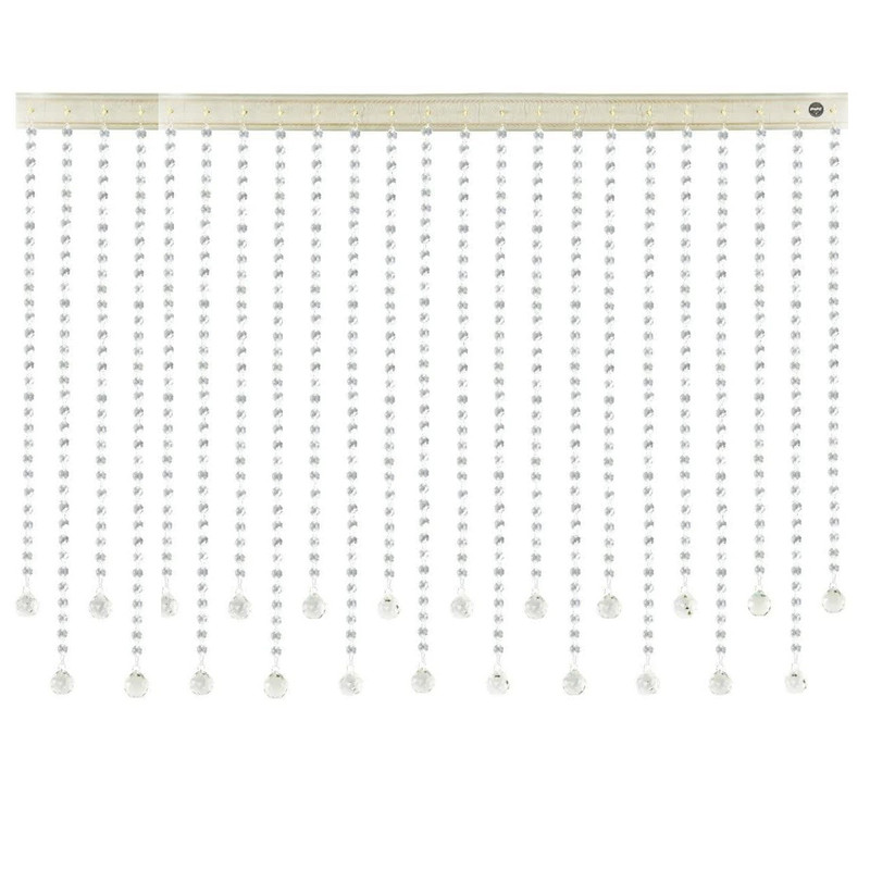 پرده آریا کریستال مدل ساده سایز 120x50 سانتی متر