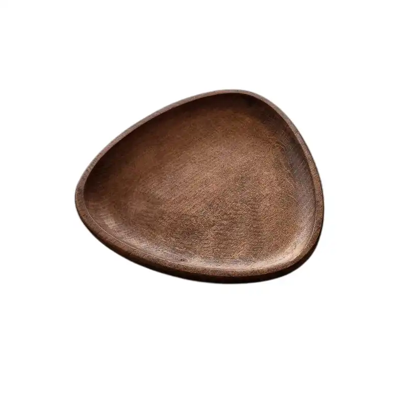 بشقاب چوبی گردوچ مدل مثلث کد 1909