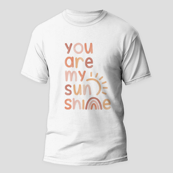 تی شرت آستین کوتاه زنانه مدل نور و خورشید کد z055