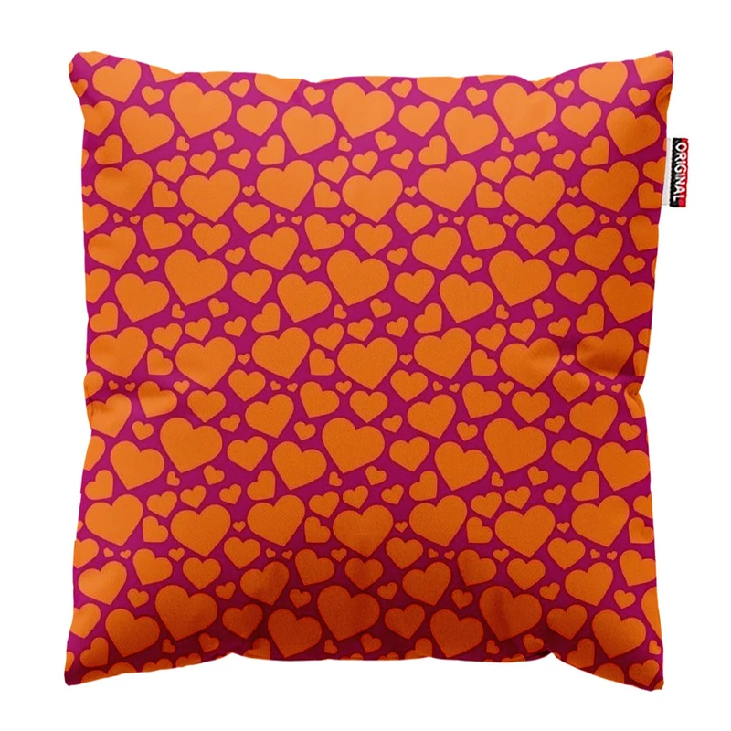 کوسن پاد آفرین طرح قلب کد 1611 سایز 30*30 سانتی متر