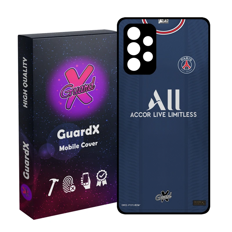 کاور گارد ایکس طرح PSG مدل Glass50360 مناسب برای گوشی موبایل سامسونگ Galaxy A52