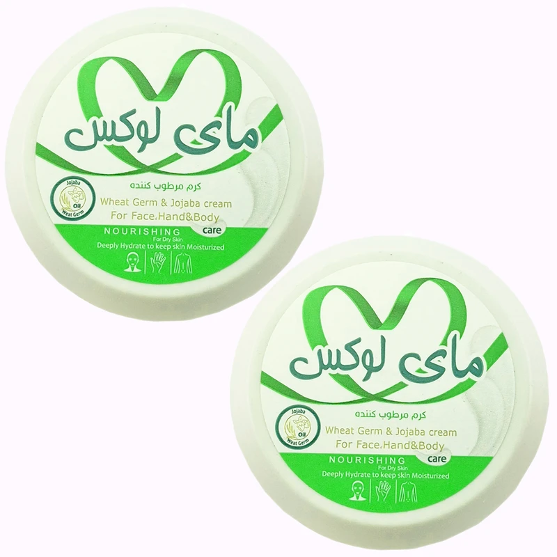 کرم مرطوب‌ کننده دست و صورت و بدن مای لوکس مدل cr3 مناسب برای انواع پوست حجم 100 میلی‌لیتر بسته 2 عددی