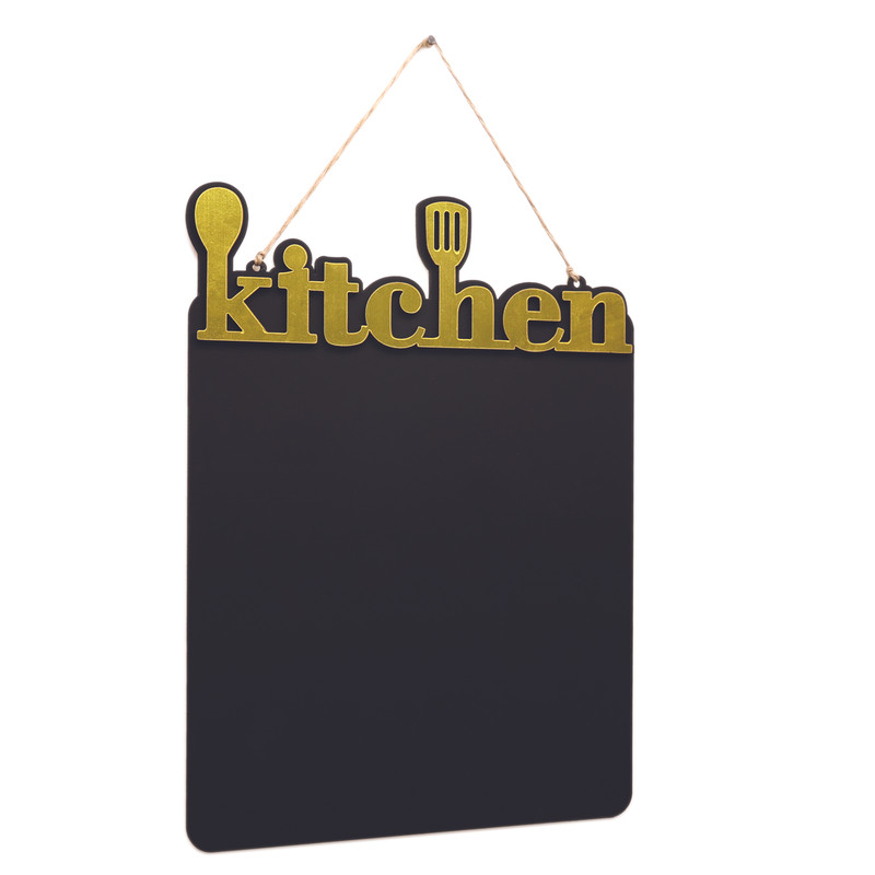 تخته سیاه رین استار طرح KITCHEN سایز 20x28 سانتی متر به همراه گچ