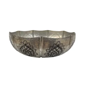 میوه خوری قلمزنی مسی مدل گل ختایی کد 2434-03