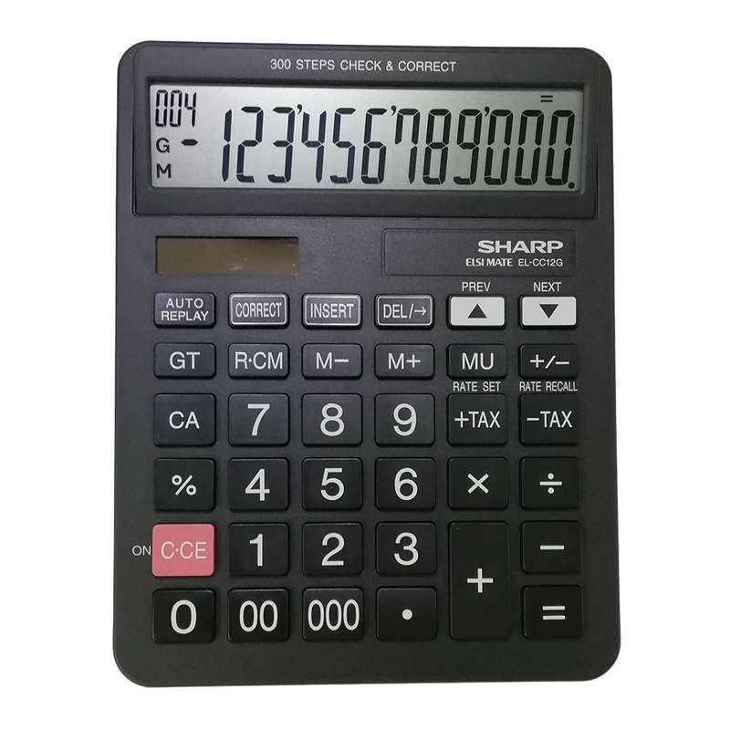 ماشین حساب شارپ کد AT-200 مدل EL-CC12D