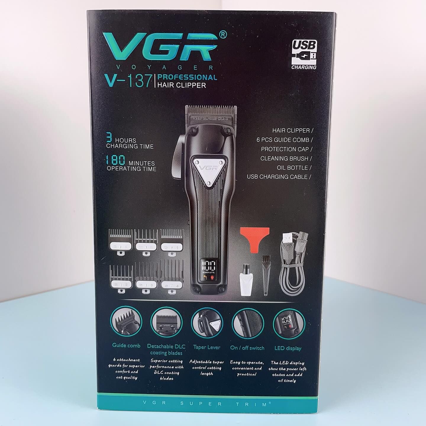 ماشین اصلاح موی سر وی جی ار مدل v-137 -  - 5