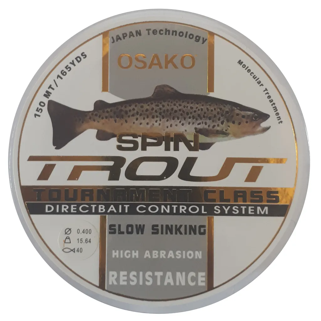 نخ ماهیگیری اوساکو مدل spin trout سایز 0.40 میلی متر