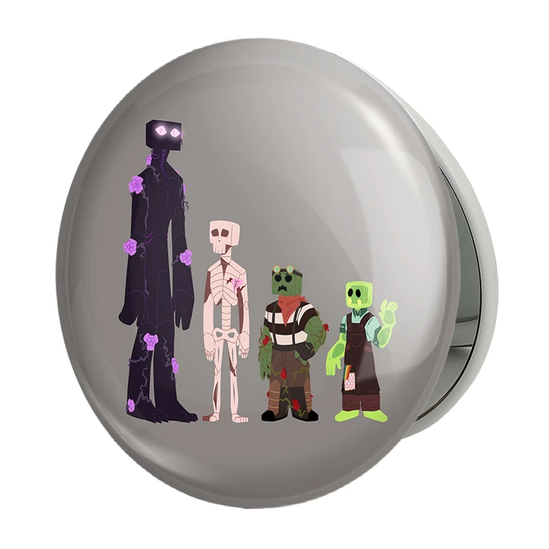 آینه جیبی خندالو طرح بازی ماینکرافت Minecraft مدل تاشو کد 23243 