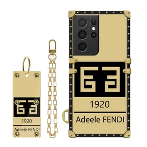 Box model cover code L03 suitable for Samsung Galaxy S21 ULTRA mobile phone with hanging strap