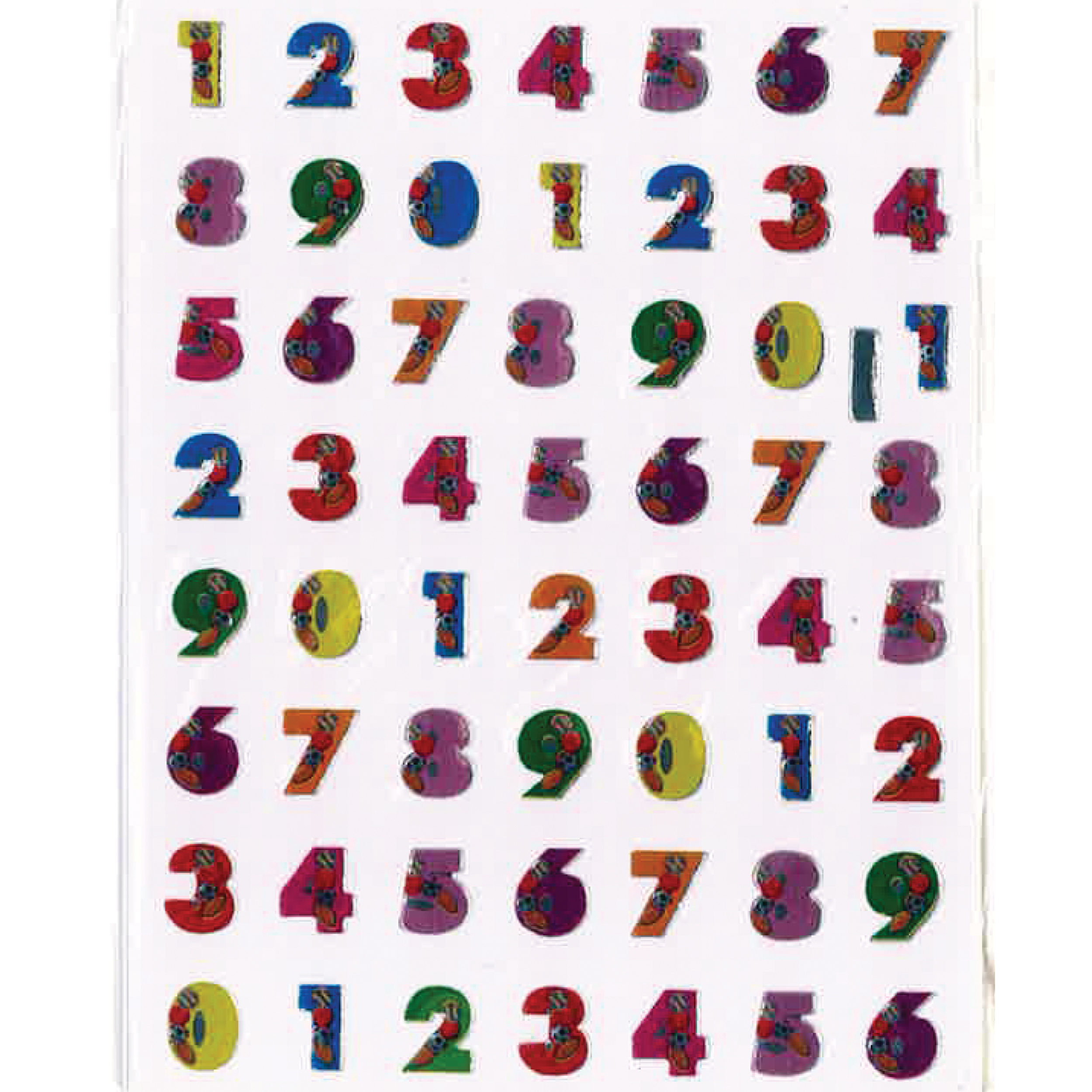 برچسب طرح اعداد انگلیسی