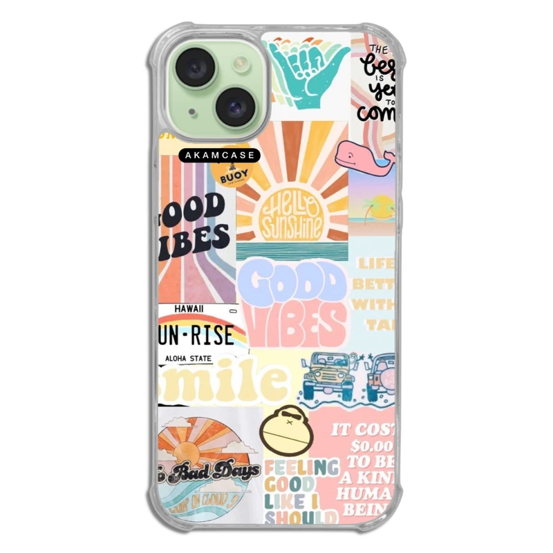 کاور آکام مدل AMCWTA15PLUS-GOOD VIBES12 مناسب برای گوشی موبایل اپل iPhone 15 Plus