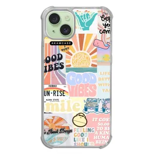 AKAM AMCWTA15PLUS-GOOD VIBES12 Cover For Apple iPhone 15 Plus