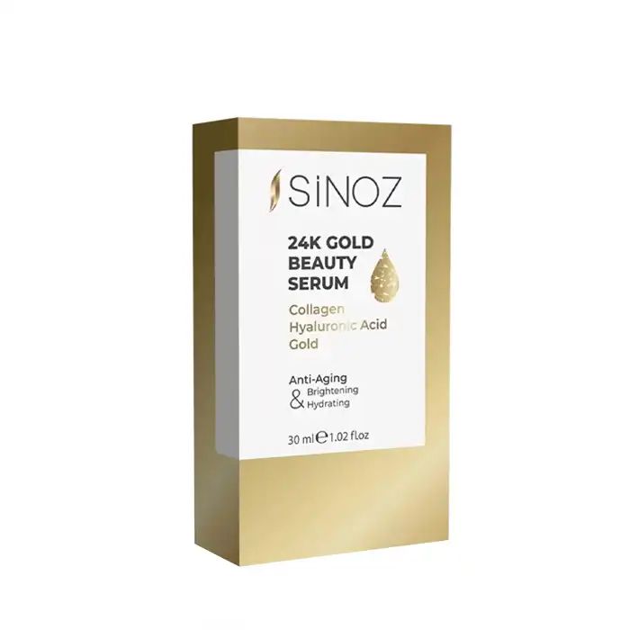 سرم ضد چروک سینوز مدل طلای 24 عیار حجم 30 میلی لیتر
