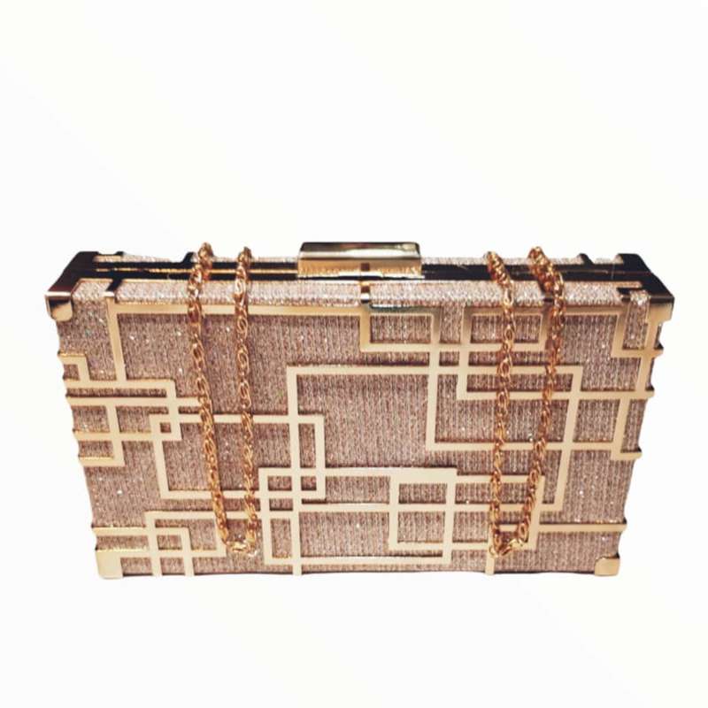 کیف مجلسی زنانه مدل هندسی کد 404044