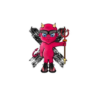 استیکر لپ تاپ طرح شیطان