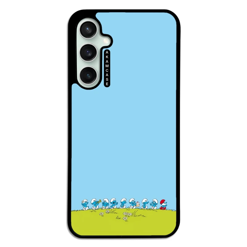 کاور آکام مدل AMC-WSGS23FE-SMURFS-10 مناسب برای گوشی موبایل سامسونگ Galaxy S23 FE