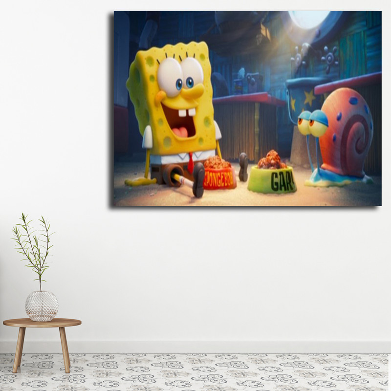 تابلو کودک و نوزاد مدل باب اسفنجی کد 10