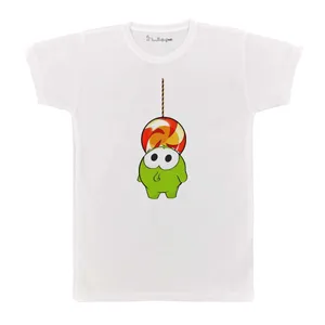 تی شرت بچگانه پرمانه طرح om nom کد pmt.2666