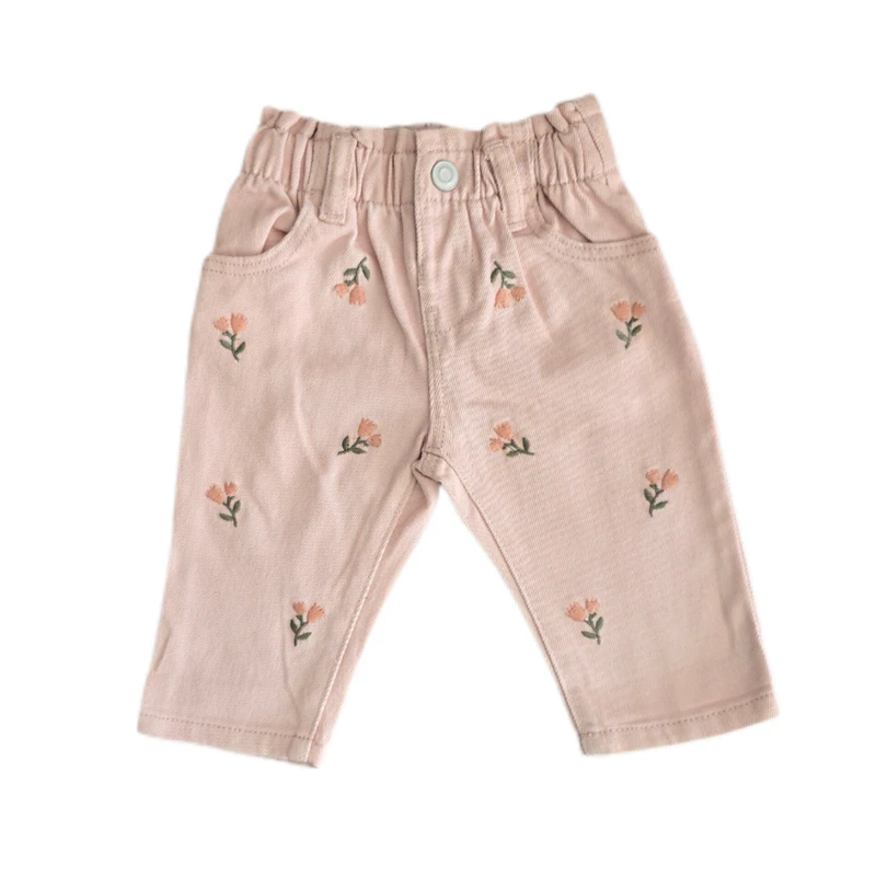 شلوار جین نوزادی پریمارک مدل  گلدوزی