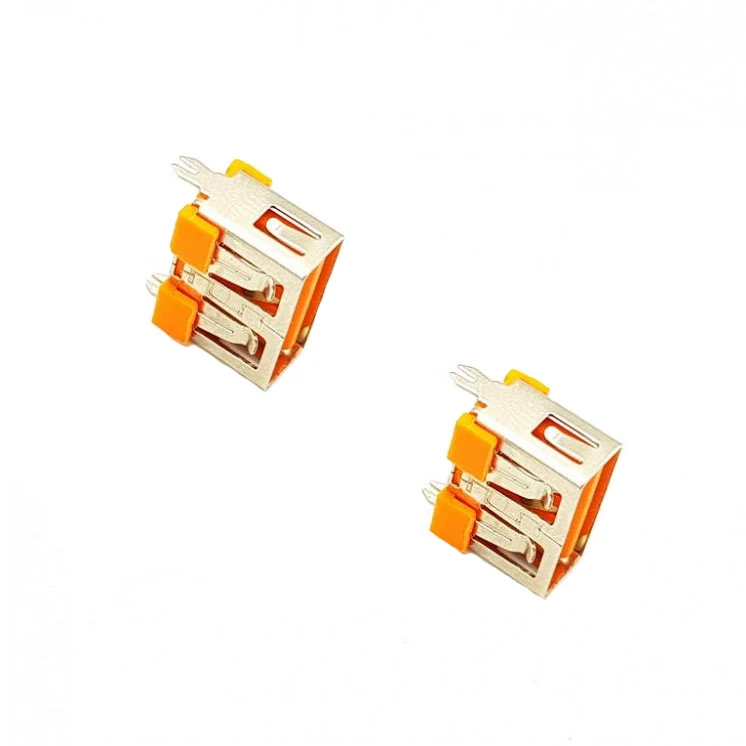 کانکتور مادگی USB A مدل ایستاده بسته دو عددی
