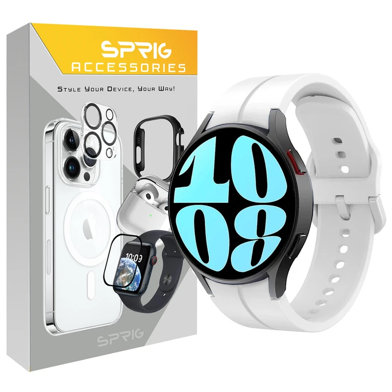 بند اسپریگ مدل Silic ORG مناسب برای ساعت هوشمند سامسونگ Galaxy Watch 6 Classic 47mm