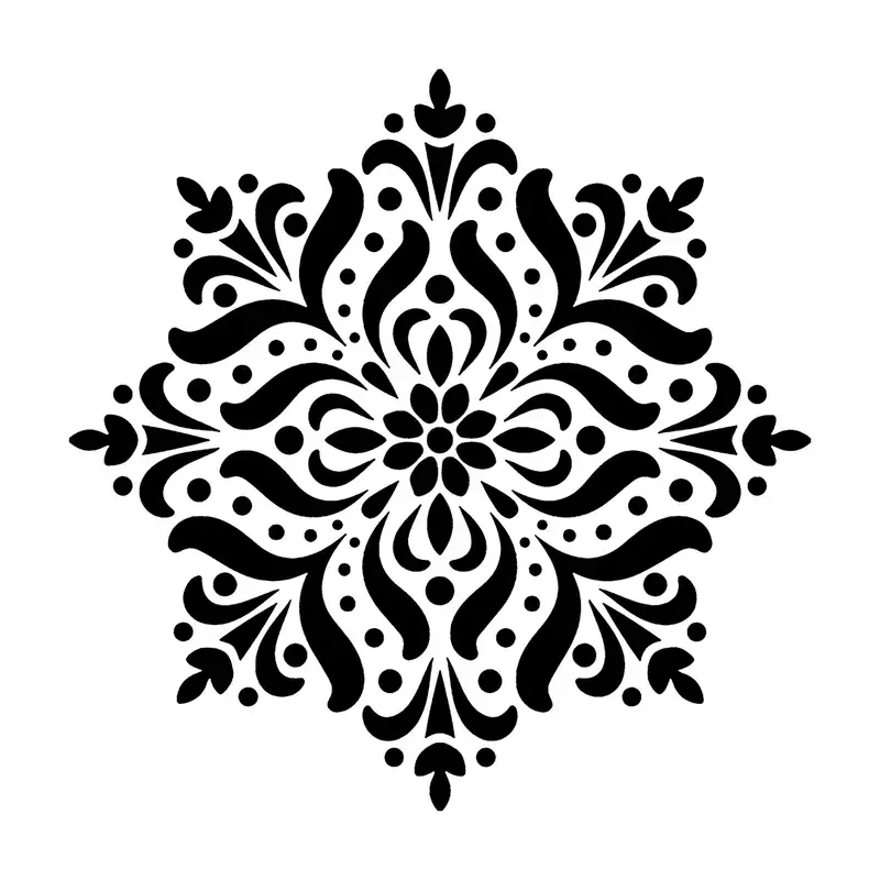 شابلون باتیس آرت طرح تذهیب کد 50-637