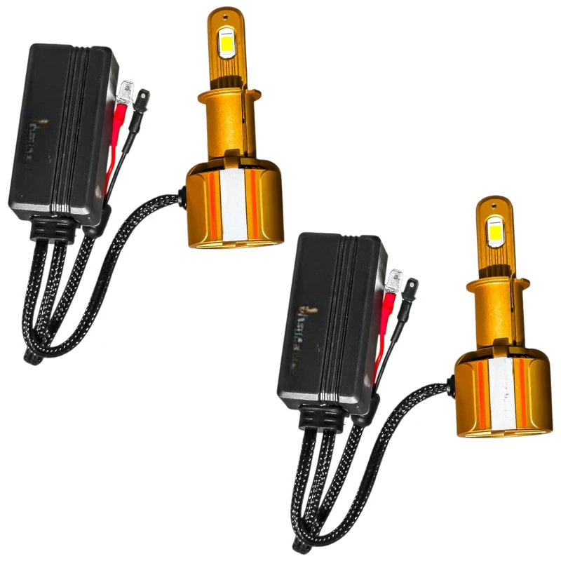 لامپ هدلایت چراغ جلو تک حالته بست یدک مدل یخی کد X19 پایه H3 بسته 2 عددی