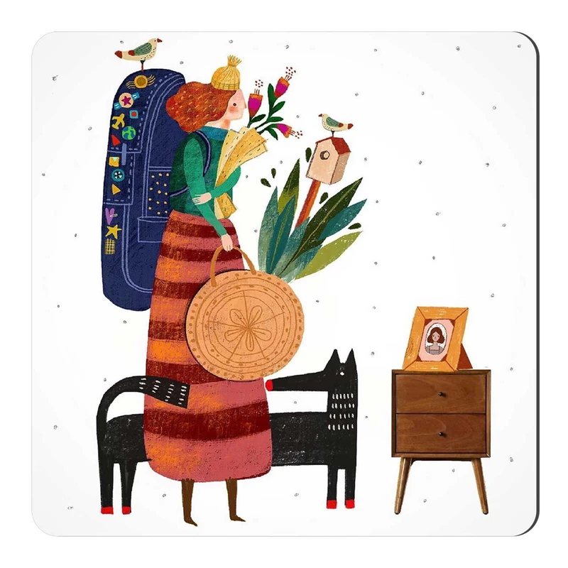  مگنت طرح دختر جهانگرد کد wmg706