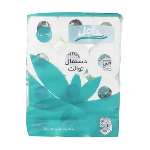 دستمال توالت ساحل مدل Flower بسته 12 عددی