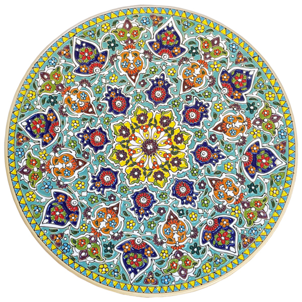 بشقاب میناکاری سفالی کد 123