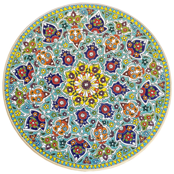 بشقاب میناکاری سفالی کد 123