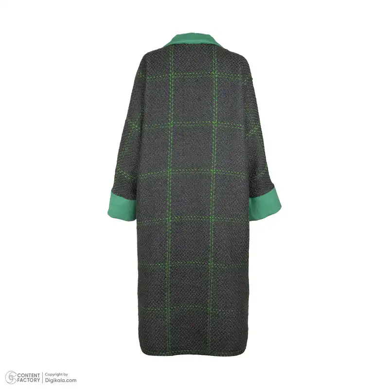 پالتو زنانه نغمه مدل چهارخانه بلند