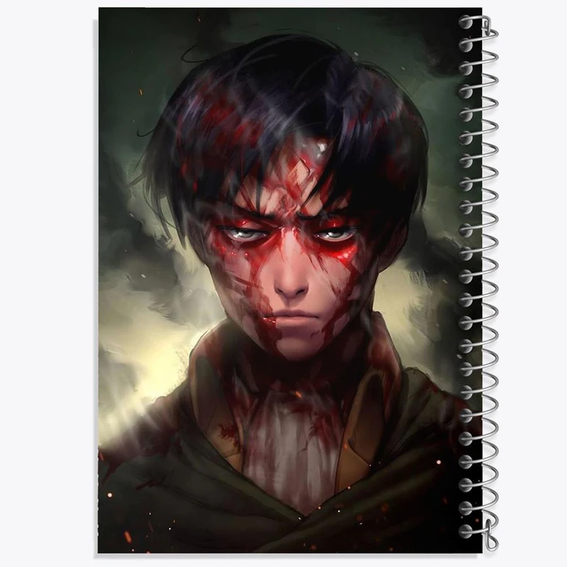 دفتر نت موسیقی 50 برگ خندالو مدل لیوای انیمه اتک آن تایتان Attack on Titan کد 18511